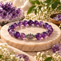 Natural Amethyst crystal bracelet for calm and clarity